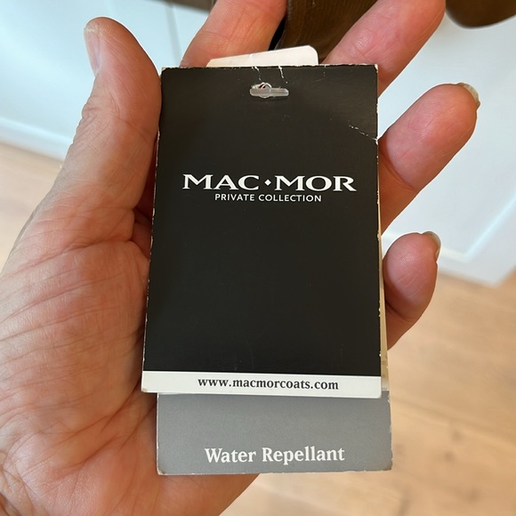 NWT Mac-Mor Private Collection brown faux suede zip and snap front rain … - Picture 6 of 10